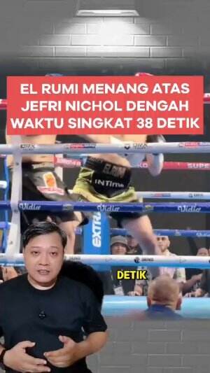 Di atas ring tinju El Rumi menaklukkan Jefri Nichol hanya dengan waktu 38 detik saja #tinju #elrumiversusjefrinichol 