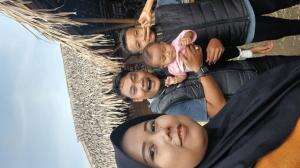 walking by motorbike with my Family 
#beautifull #village