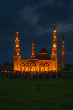 Suasana Sore di Alun Alun Tegal  #kotategaljawatengah 