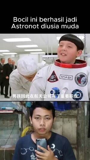 Bocil ini berhasil jadi astronot di usianya yg masih muda 
 #short  #alurceritafilm 