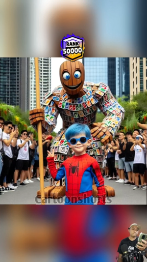 Little spiderman and tung tung tung sahur rank 50000😱 #Spiderman  #tungtungtungsahur  #shortplus 