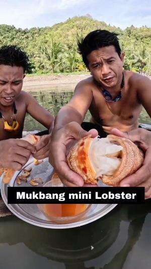 Mukbang Mini Lobster  #Mukbang 