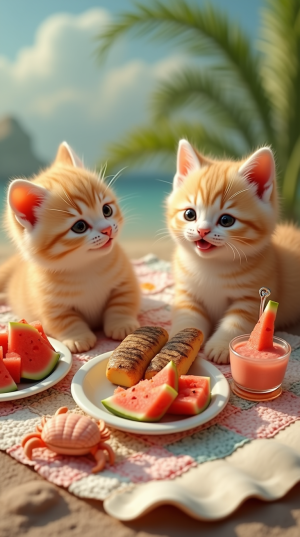 Kucing Lucu Piknik di Pantai  #Kucing  #KucingLucu #funnyvideo 