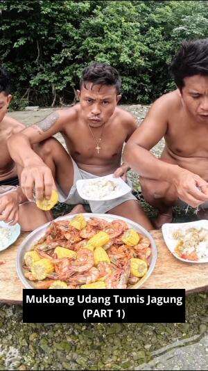 Mukbang Udang Tumis Jagung (PART 1) #Mukbang #yang suka udang merapat!! #jagung #kuliner #RCTIPlus 