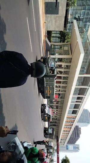 parade tentara Indonesia di mh Thamrin Jakarta 