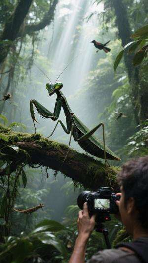 Penemuan Belalang Sembah Raksasa di Hutan Tropis!”

Sebuah penemuan langka di hutan tropis! Apakah ini belalang sembah sungguhan atau hanya 