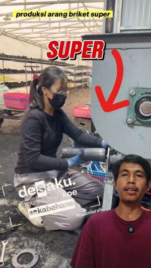 produksi arang briket super #inspirasi #arang #briket