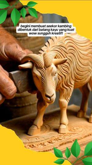 Begini membuat seekor kambing dari kayu
.
#kreatif
#kambing
#kayu