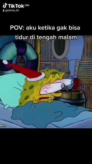 SpongeBob gak bisa tidur