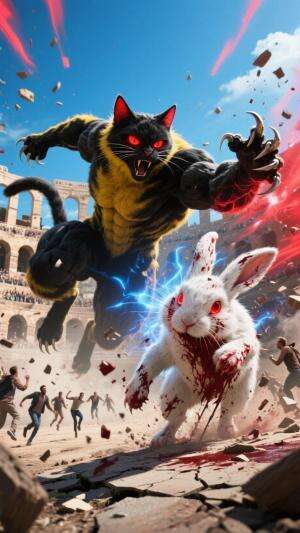 PERTARUNGAN TERAKHIR! Kucing Mutan Injak Kepala Monster Kelinci di Tengah Arena colosseum roma italia
#PertarunganTerakhir
#KucingMutan
#Mon