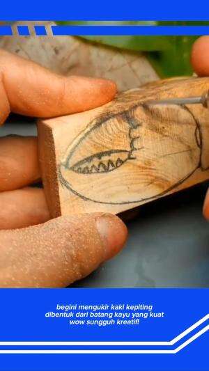 Begini mengukir kaki kepiting
.
#kreatif
#kepiting
#seni