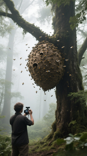 Menegangkan! Pria Ini Dekati Sarang Tawon Raksasa di Hutan"#SarangTawon #VideoUnik #KontenAlam #RCTIPlus #SeremTapiNyata #WildlifeIndonesia 