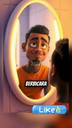 pria yang berbicara dengan diri sendiri #short #shortplus #shorts #animasi #ai #videoanak #cartoon