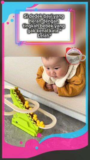 Itu maenan dedek, bukan mahluk idup. ga bakalan capek sebelum baterai nya abis #Bebek#ngakak#funny