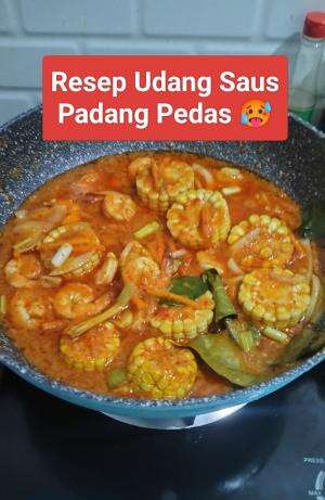 Resep Udang Saus Padang endul dan pedo eloomm, bikin nambah nasi inimah 🤭
#resepmasakan 
#udangsauspadang
#nyaidarugi_real 