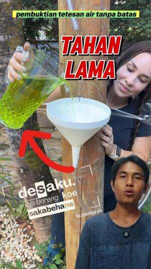 Pembuktian tetesan air tanpa batas #ujicoba #fakta #air 