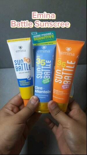 Emina Sunbattle Sunscreen..

#sunscreen #emina #eminasunbattle #spf50 #skincare #skinbarrier 