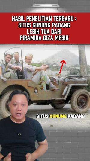 Situs Gunung Padang Cianjur dari penelitian terbaru menyatakan usianya jauh lebih tua dari Piramida Giza Mesir #SitusGunungPadang #Cianjur 