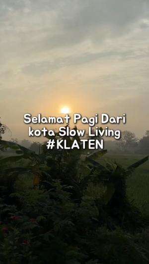 semoga kesampean nanti tua slow living di  Klaten #slowliving