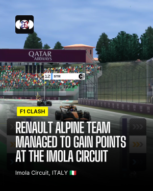 Renault Alpine Team managed to gain points at the Imola circuit #f1clash