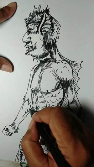 Yuk Belajar Menggambar Manusia Amfibi Guys