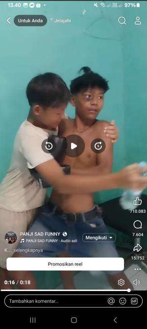 k.o #MyFirstVideoOnHOT+ #funny  #comedy  #humor   #lucu #kocak 