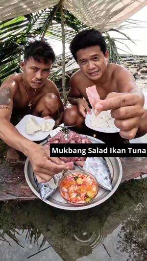 Mukbang Salad Ikan Tuna #Mukbang  #SaladandPanSauce  #ikantuna  #tuna 