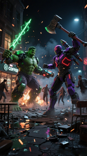 SAAT HULK & ROBOT AI BERTEMU... TAK DISANGKA INI YANG TERJADI! ??” #hulkvsthanos 