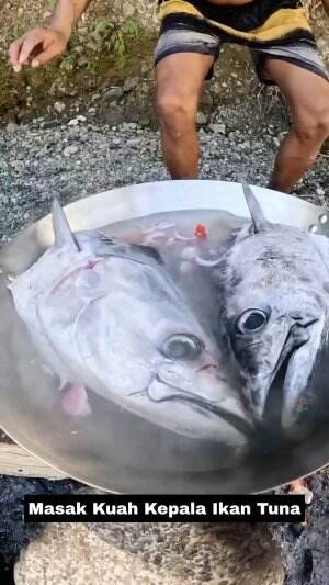 Masak Kuah Kepala Ikan Tuna #Masak  #ikantuna 