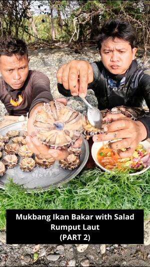 Mukbang Ikan Bakar with Salad Rumput Laut 
(PART 2) #Mukbang #ikanbakar #kuliner #RCTIPlus 