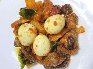Ati Ampela Kentang Sambal Daun Kari 😍😍