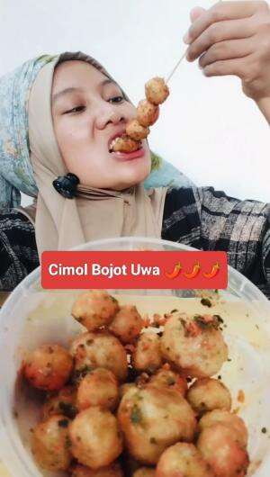 Awas aja Besok2 ada lagi yang jual Cimol Bojot Bibi/mamang ?? #cimolbojot #cimol #makanpedas #nyaidarugi_real 