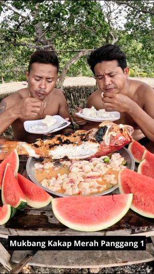 Mukbang Kakap Merah Panggang 1 #Mukbang #kakapmerah #kuliner #RCTIPlus 