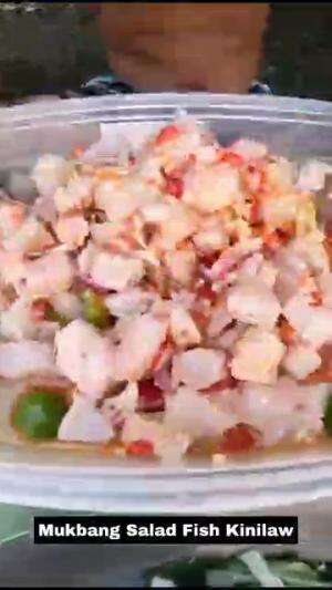 Mukbang Salad Fish Kinilaw  #Mukbang  #mukbangasmr  
