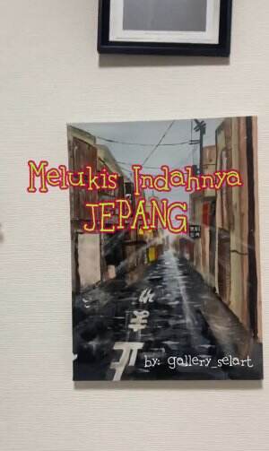 Melukis indahnya kota jepang dengan cat air 🎨🖌️