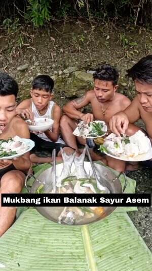 Mukbang ikan BElanak & sayur asem #Mukbang  