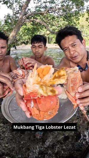 Mukbang Tiga Lobster Lezat #Mukbang #Lobster #lezat #RCTIPlus 