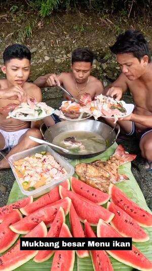 Mukbang besar Menu ikan #Mukbang 