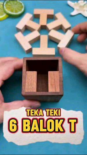 Mainan Balok T Ini Uji Kesabaran dan Otak Kamu Sekaligus!  #tutorial #tekateki #iqtest #iq #puzzles #asahotak #testiq #anak #fypchallenge #p
