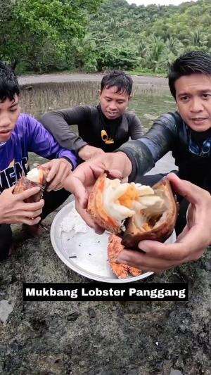 Mukbang Lobster Panggang  #Mukbang  #Lobster 