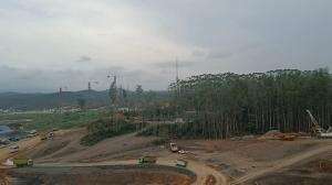 Suasana pembangunan IKN