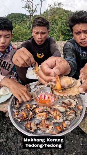Mukbang Kerang Tedong-Tedong #Mukbang  #kerang 