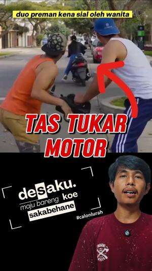 tas kosong ditukar motor #tas #motor #preman 