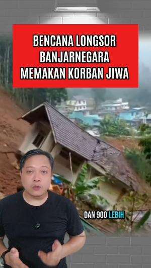 Bencana longsor terjadi di desa Pandanarum Banjarnegara yang mengakibatkan korban jiwa #bencanalongsor #Banjarnegara 