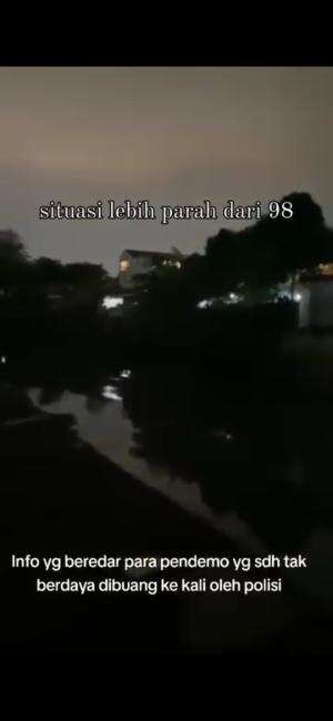 Listrik dipadam, sebelum ada perintah dari Jendral dan Presiden  Untuk menindak tegas pendemo yang anarkis. 
Padahal yang mereka lakukan men