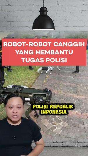 Robot - robot canggih diluncurkan polri pada HUT bhayangkara ke 79 #robotpolisi #polri 