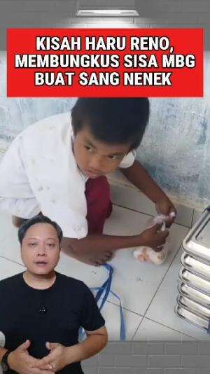 Kisah haru siswa SD dari Sumatra Selatan yang membungkus sisa MBG untuk di bawa pulang buat neneknya #MBG #Sumatraselatan 