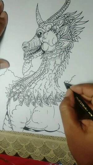 Yuk Belajar Menggambar Monster Ganas Gunung Semeru Guys 😁