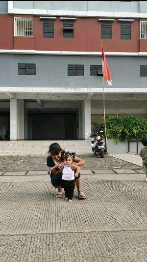 ini moment adek lagi mau belajar jalan, lagi di tatah2 😍 #RCTIPlus #HOTrctiplus #RCTIoke 