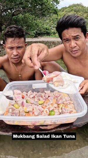 Mukbang Salad Ikan Tuna  #Mukbang 